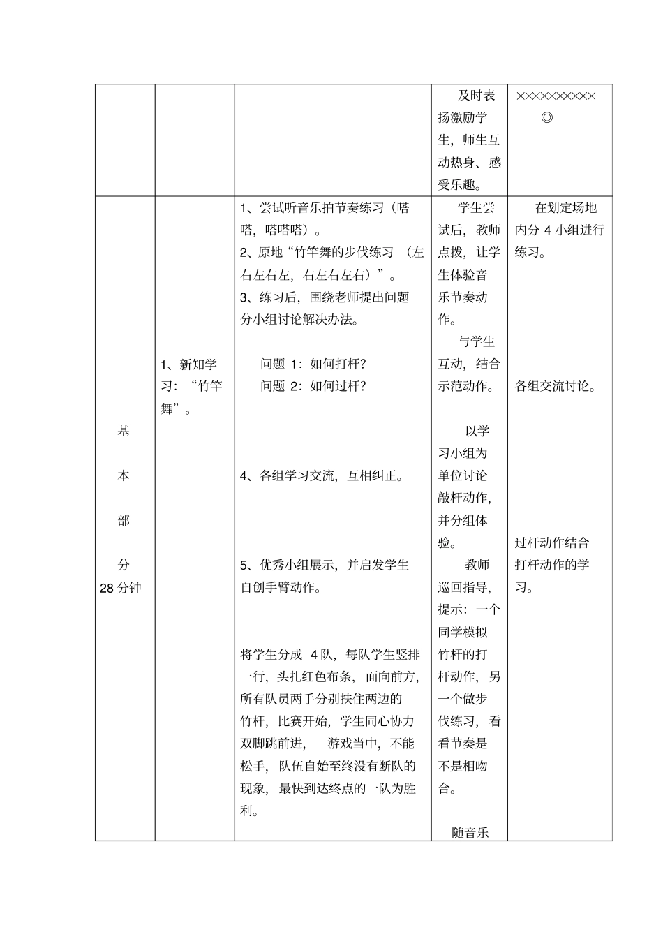 竹竿舞教学设计_第3页