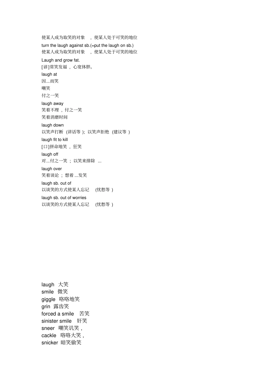 笑的多种英文表达_第2页