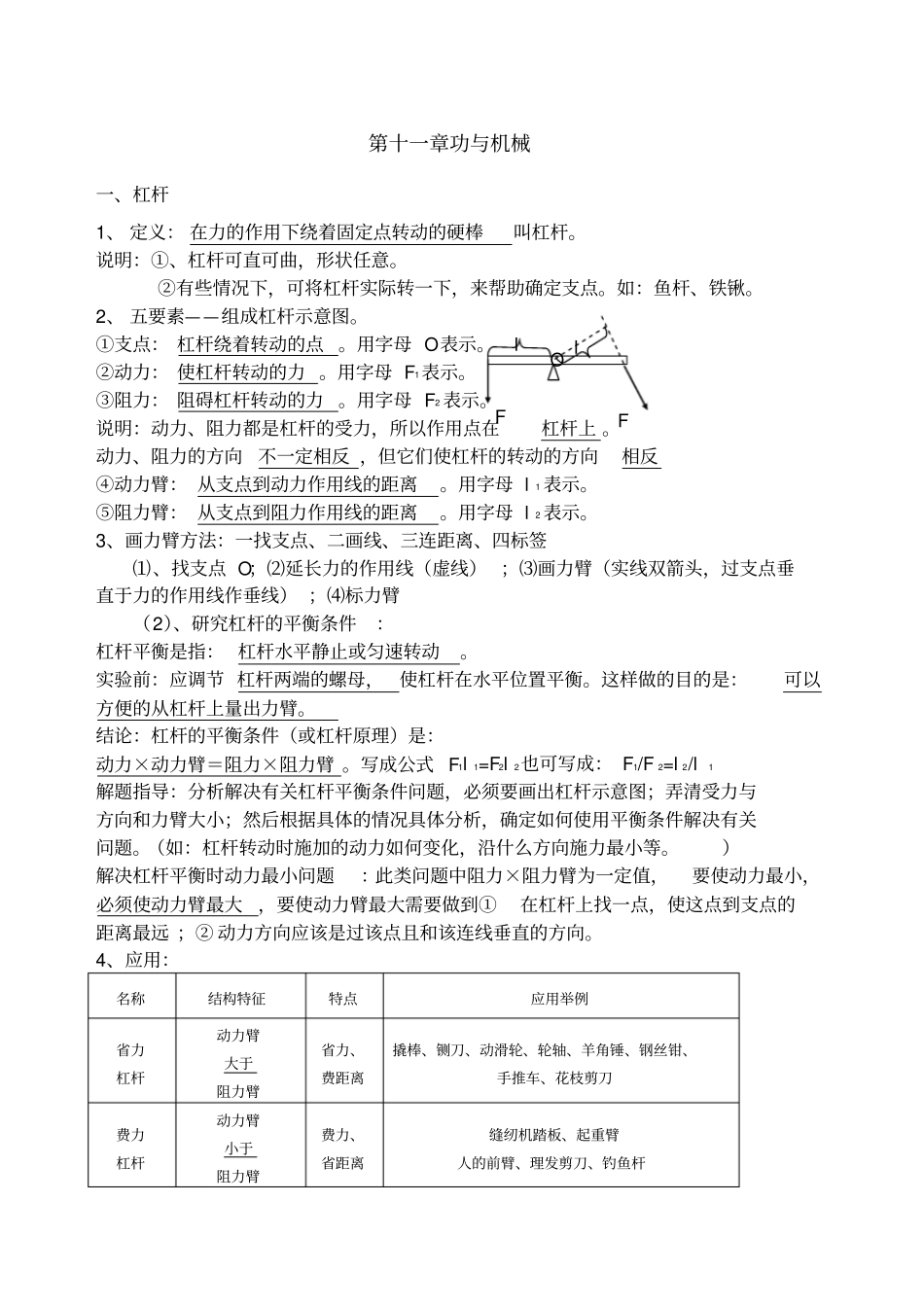 简单机械知识点_第1页