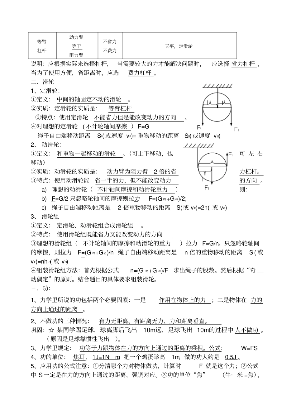 简单机械知识点_第2页
