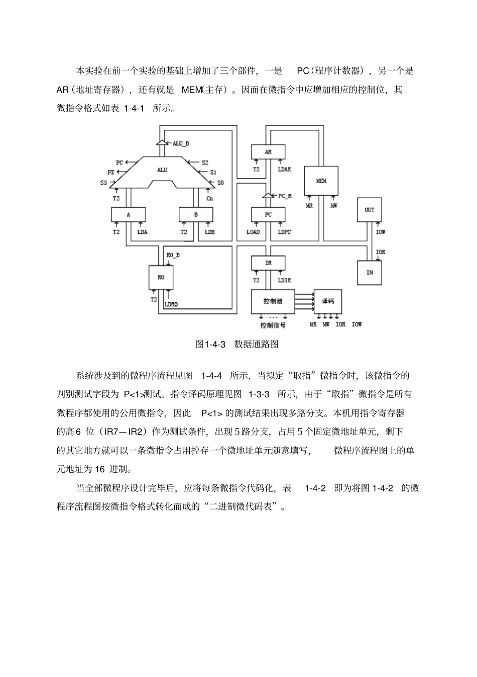简单模型机试验报告_第3页
