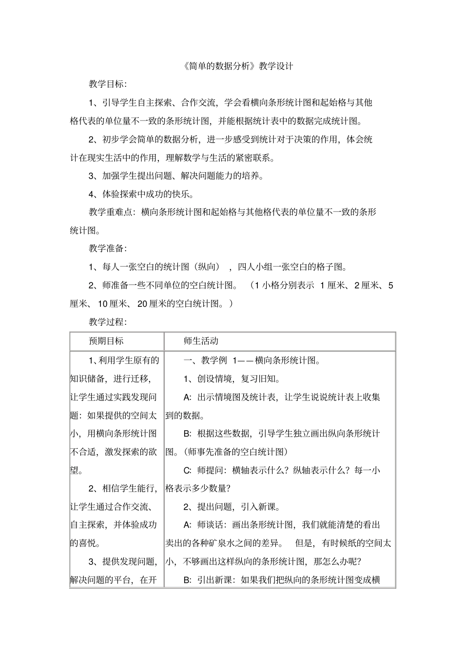简单的数据分析教学设计_第1页