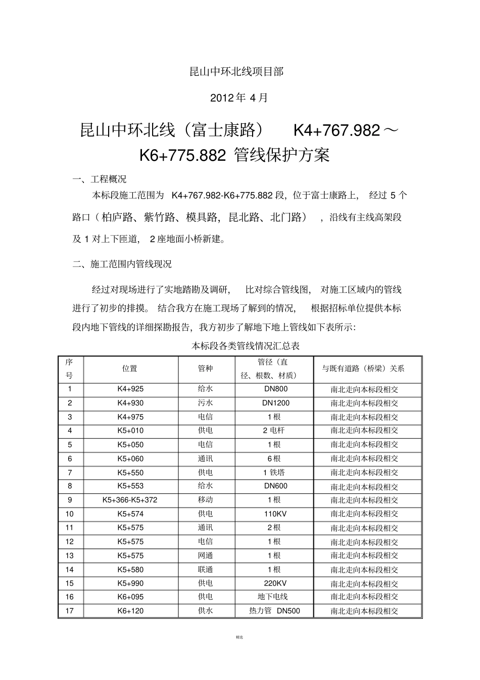 管线保护专项施工方案_第2页