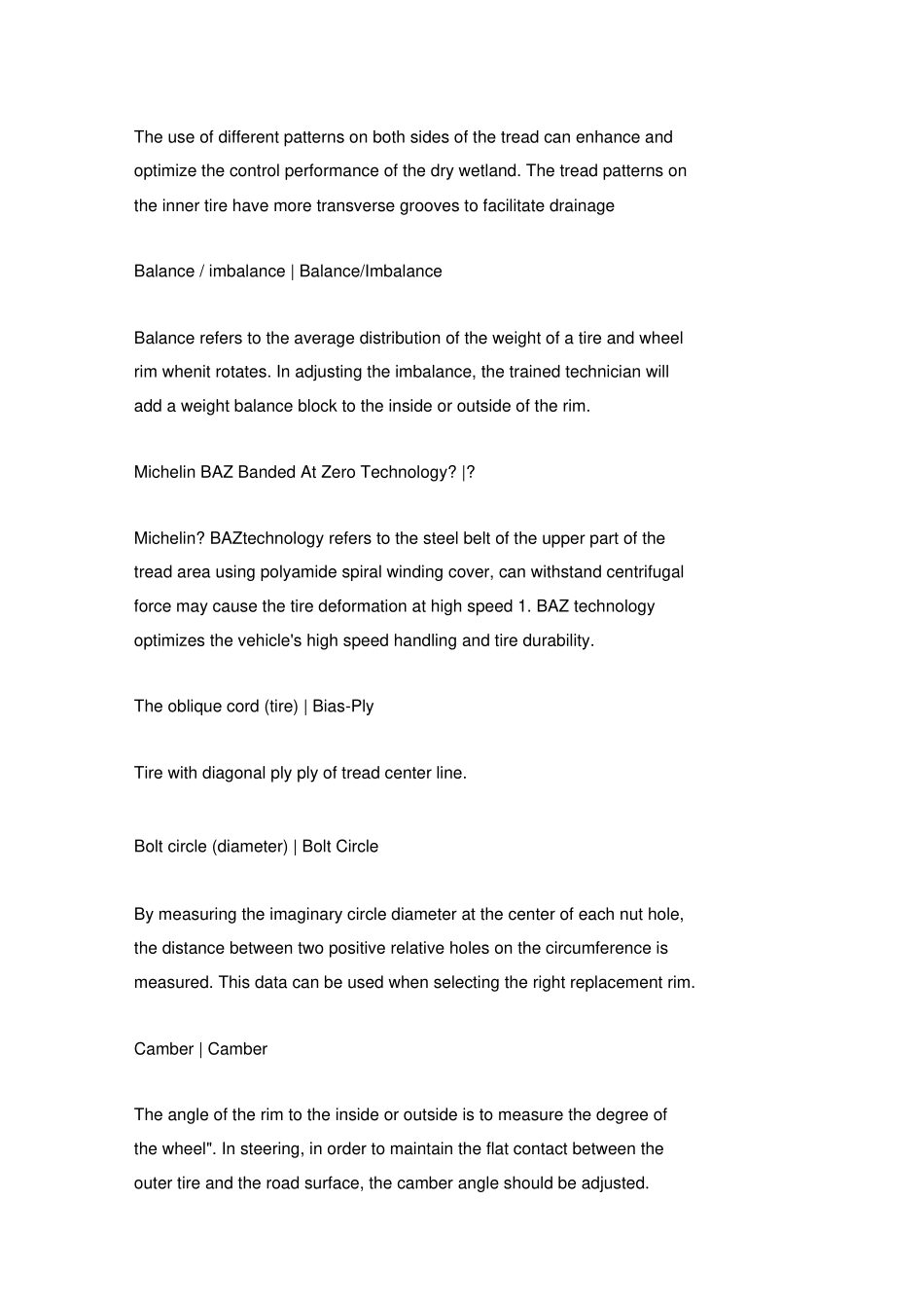 米其林轮胎技术用语词典Michelintiretechnologydictionary_第2页