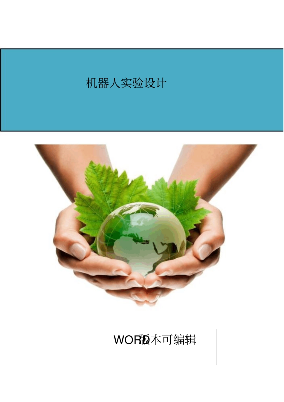 精品-人工智能与机器人试验设计_第1页