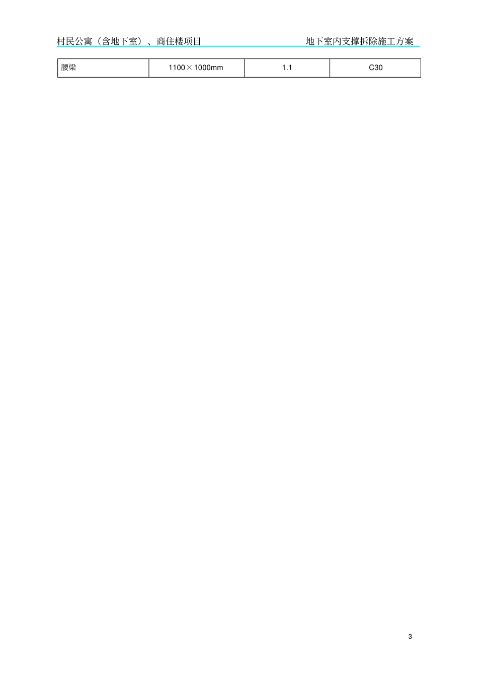 精品内支撑拆除方案修改版_第3页