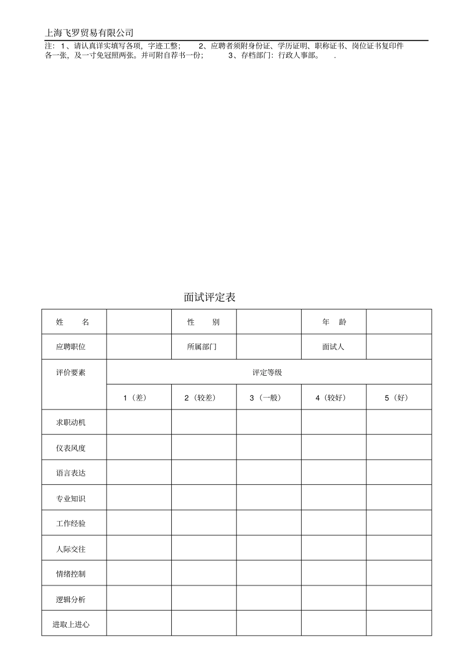 精品办公室常用表格大全_第3页