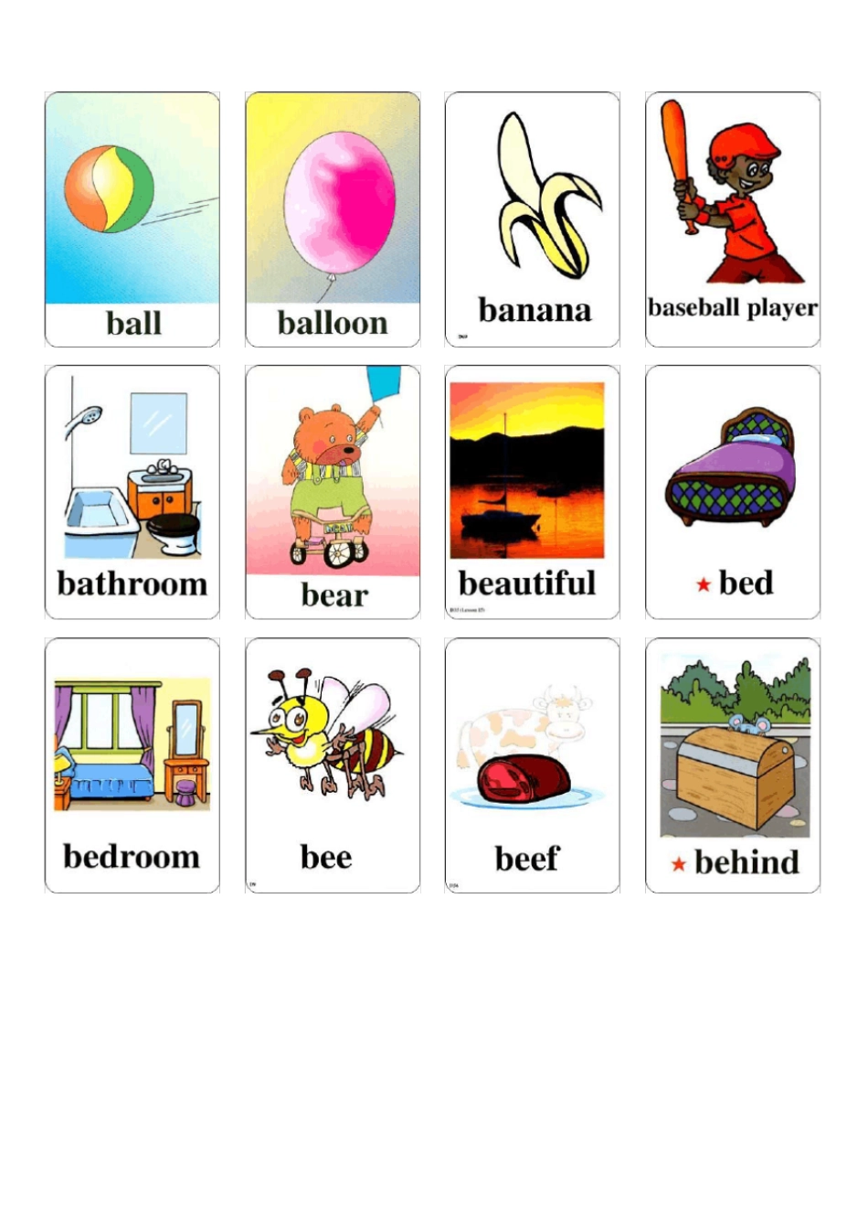 精品初中英语单词卡片100张_第2页