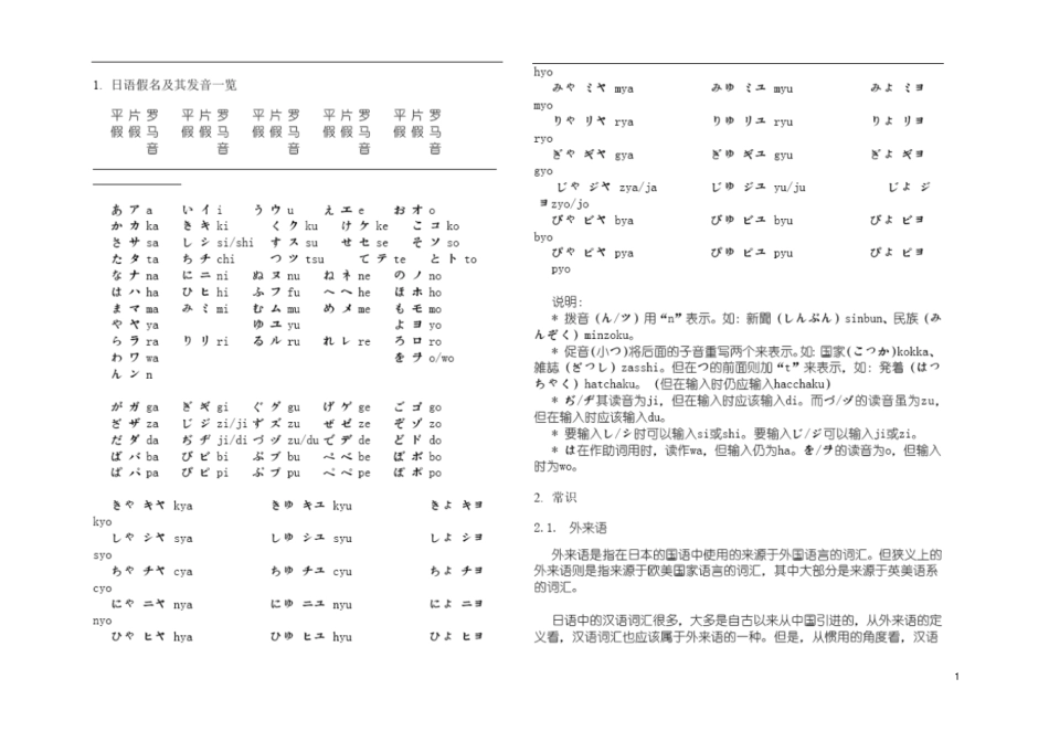 精品新版标准日本语初级语法大全_第1页