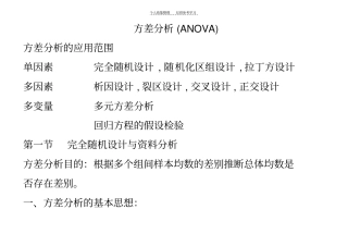 精品方差分析