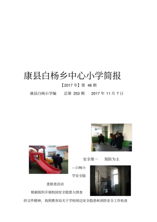 精品校园安全隐患排查简报-30