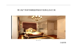 精品样板间开放活动方案