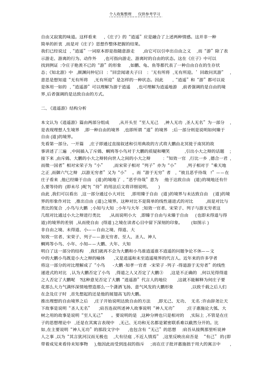 精品论庄子逍遥游的主旨_第2页