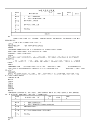 精彩人生需要规划