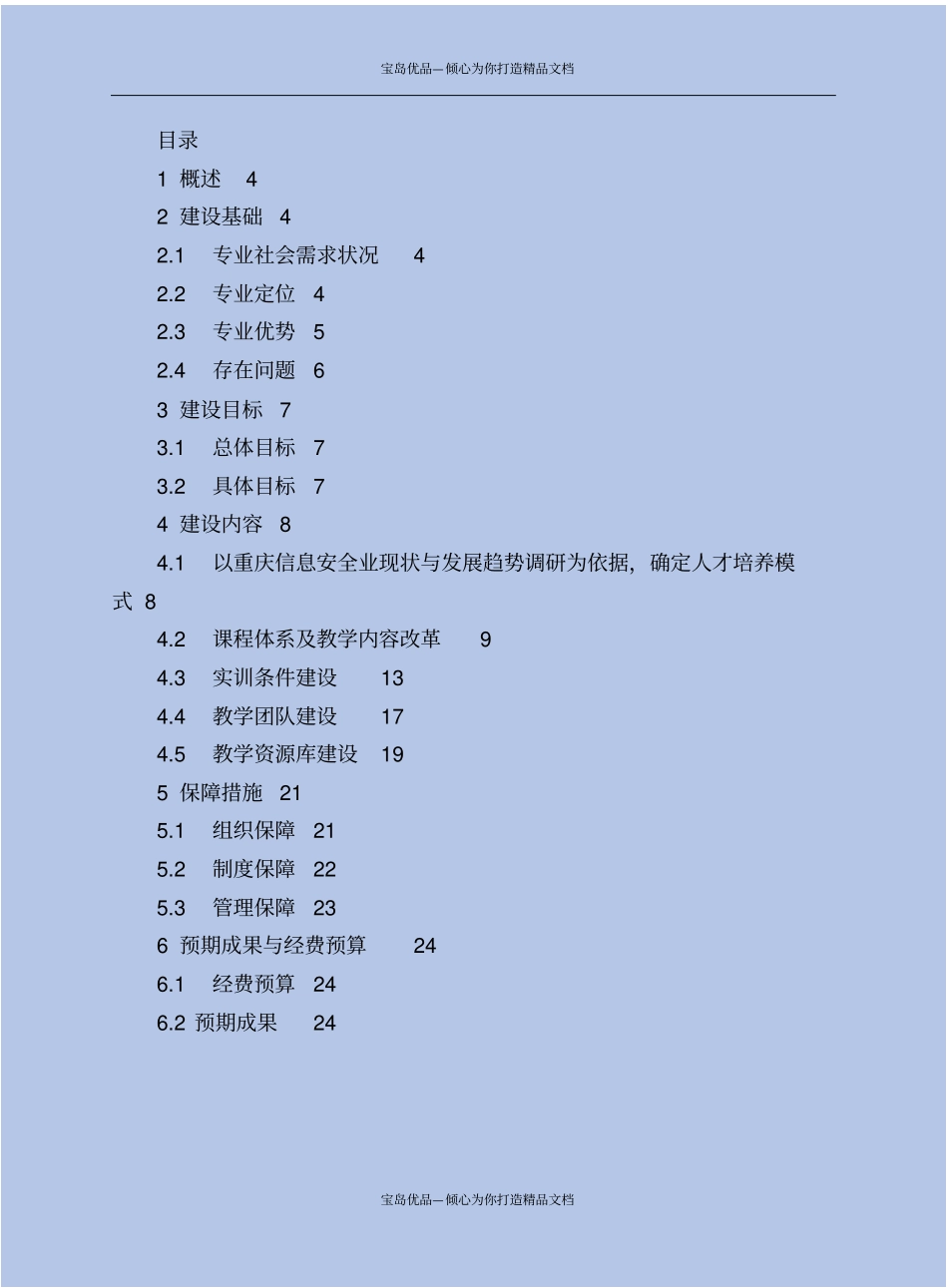 精某职业学院信息安全专业及专业群建设规划_第3页