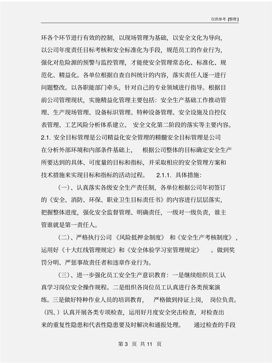 精益化安全生产管理实施方案_第3页