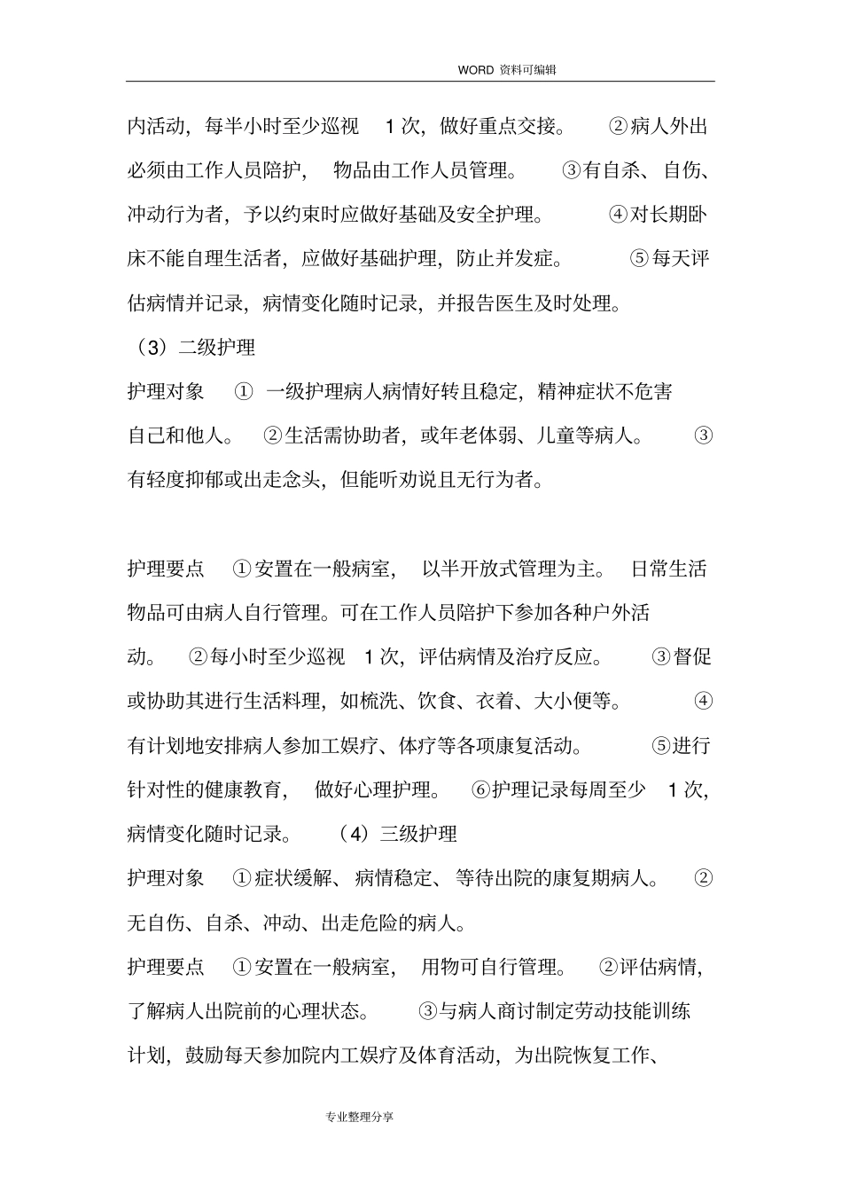 精神科护理管理制度汇编及应急救援预案_第2页