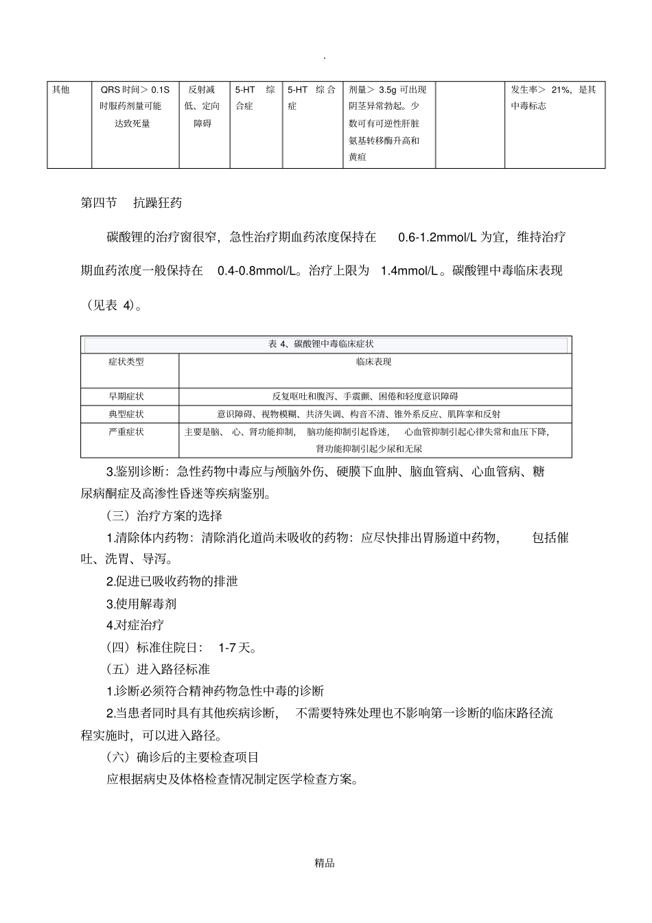 精神药物急性中毒临床路径_第3页
