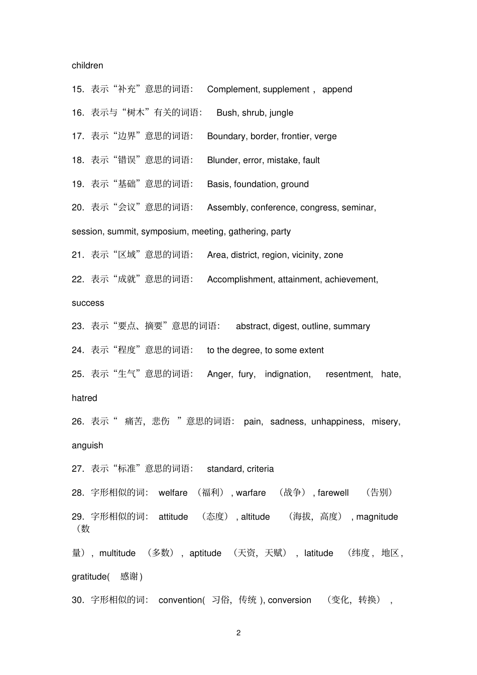 精考研词汇总结_第2页