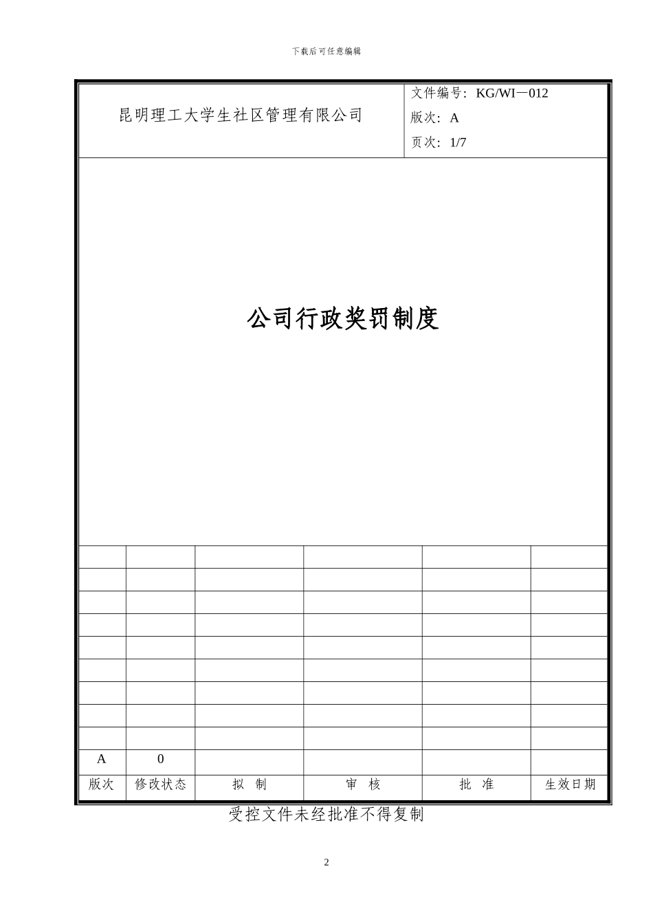 公司行政奖罚制度_第2页