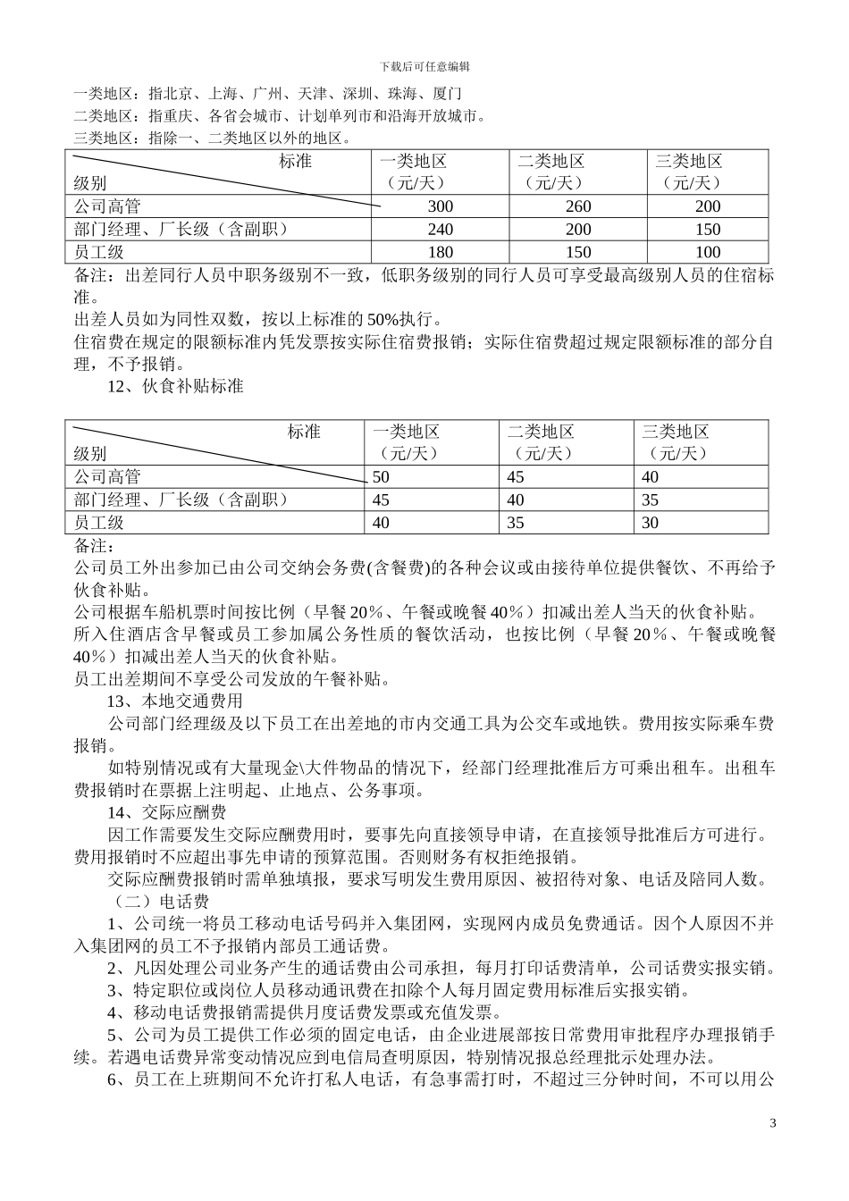 公司财务报销管理制度_第3页