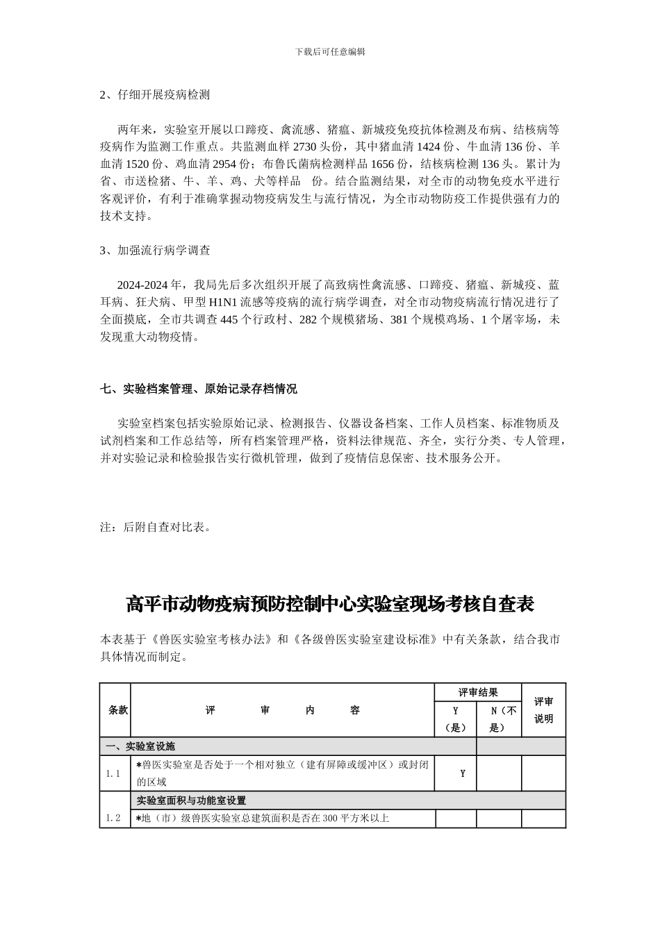 兽医系统实验室管理考核自查报告_第3页