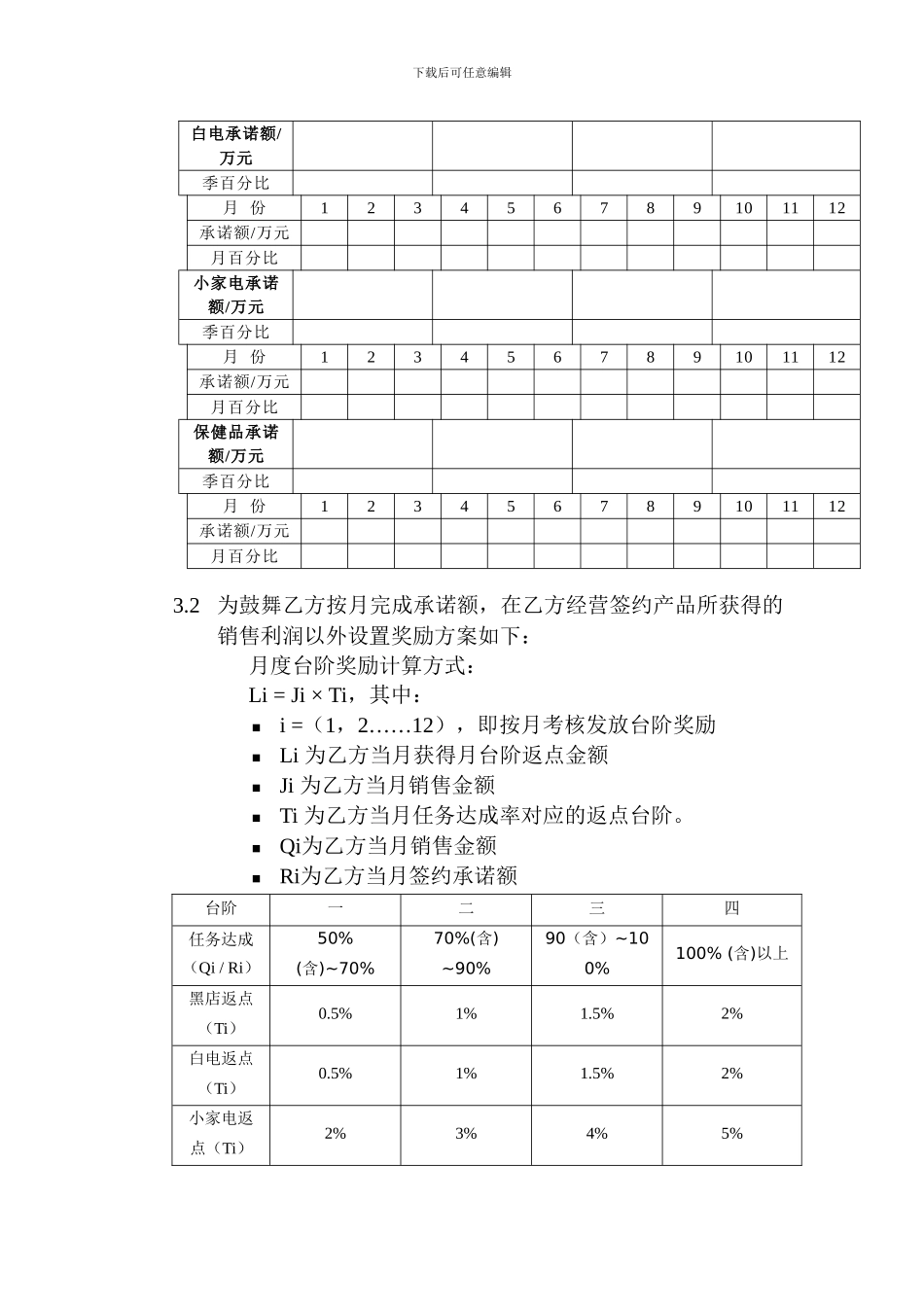 加盟店合作协议书_第3页