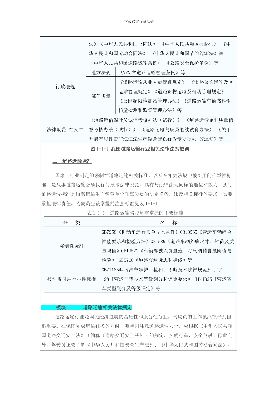 单元一-道路运输相关法律_第2页