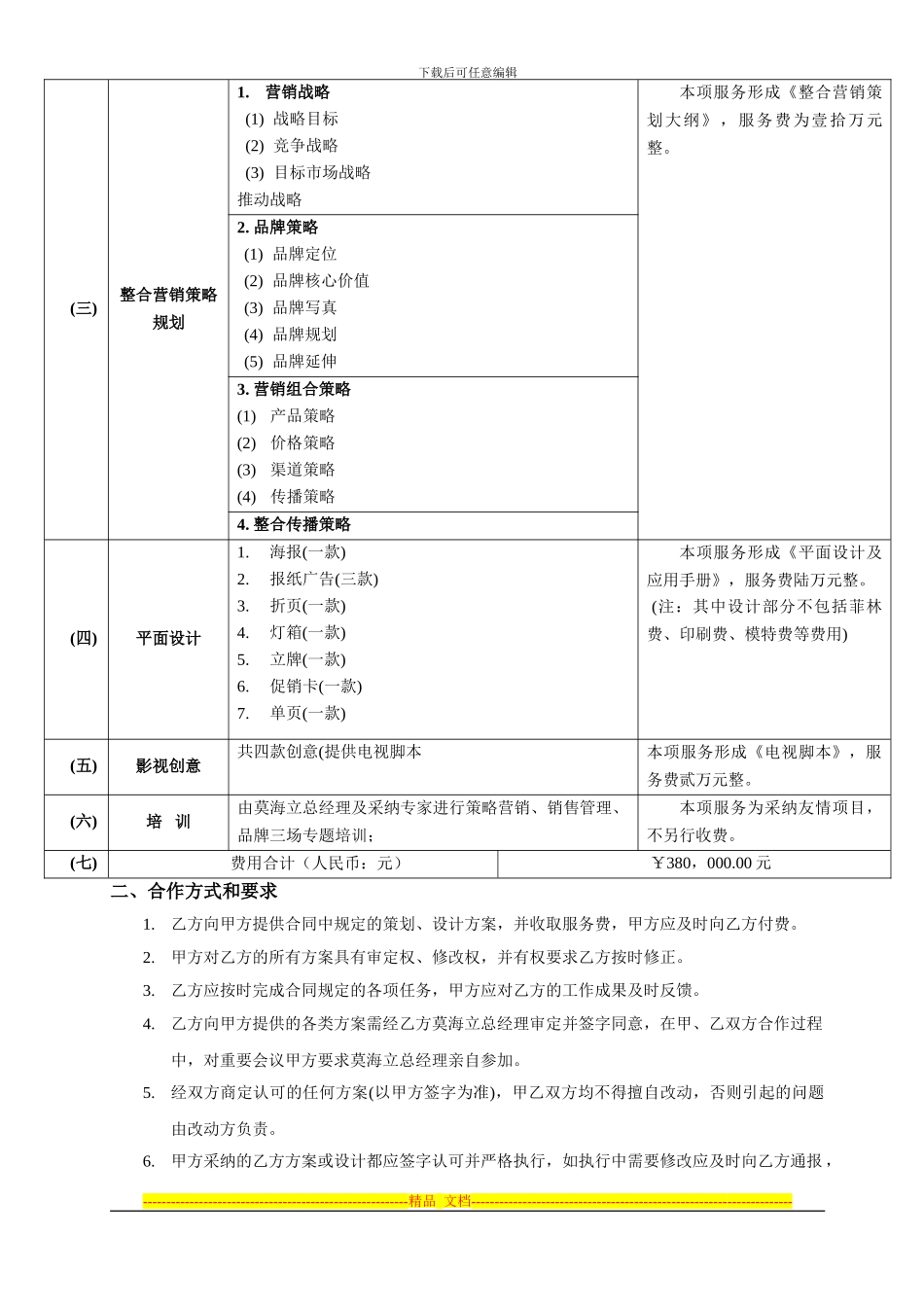 南宁冠源营销策划合作协议书_第2页