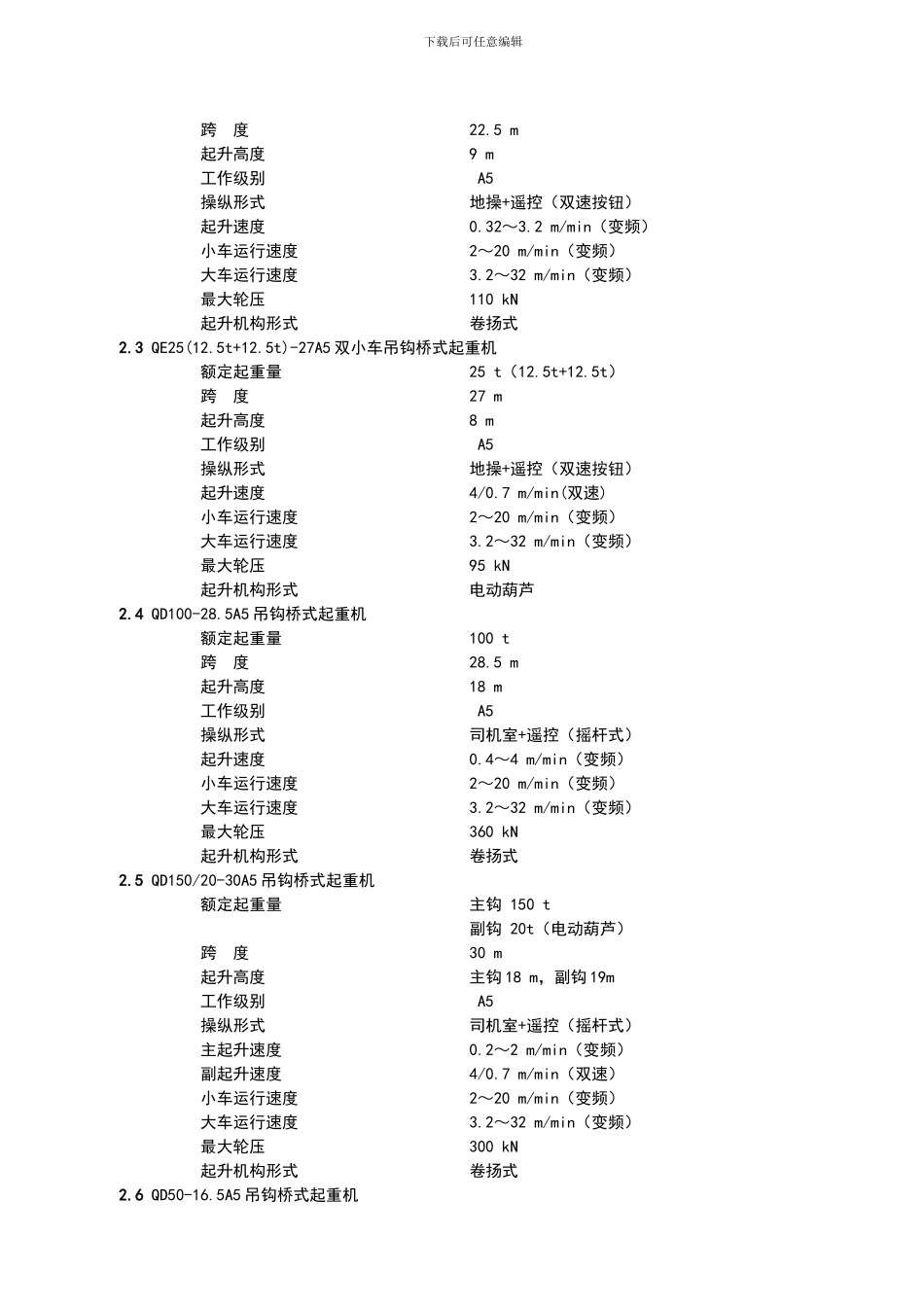 厂房内桥式起重机技术协议_第3页