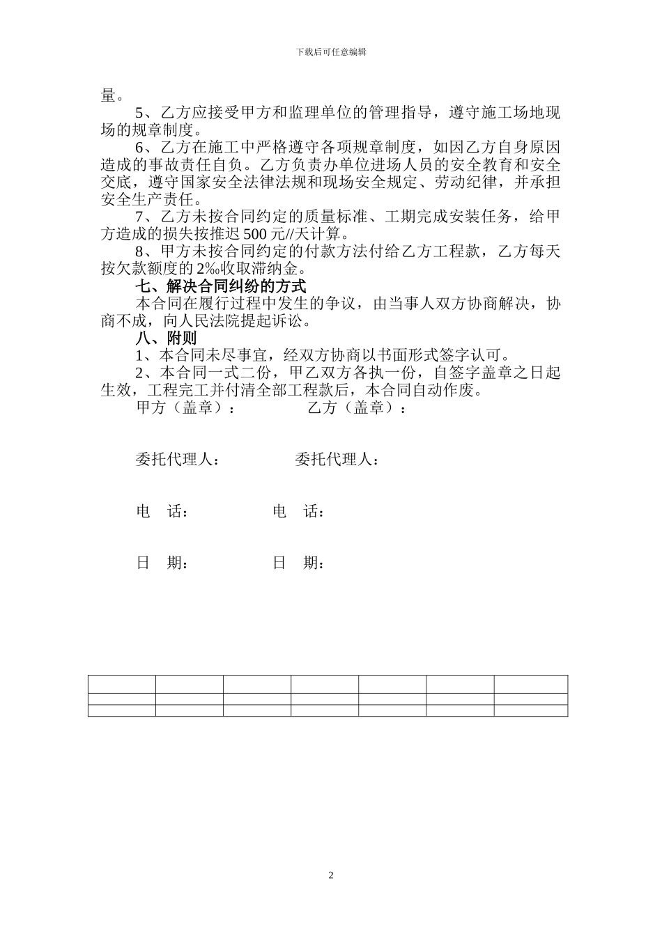 厕所隔断制作安装合同_第2页