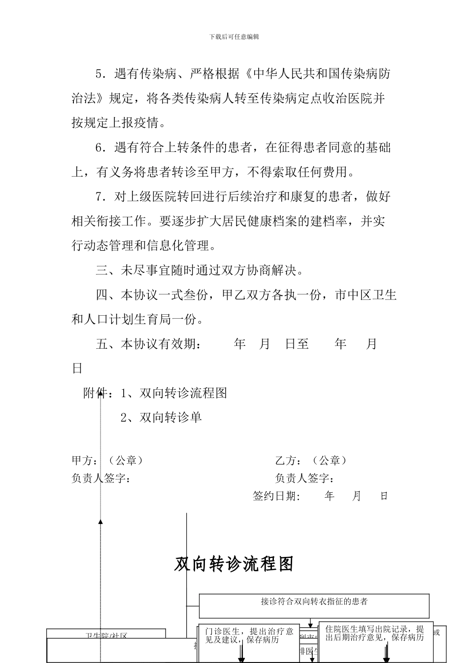 双向转诊合作协议书_第3页