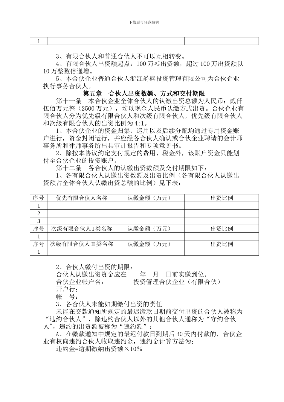 合伙协议书(夹层版)_第3页