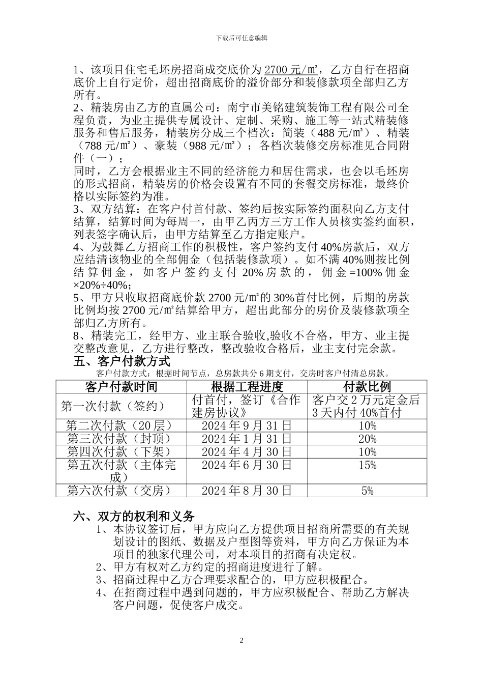 合作包销协议2024.5.1_第2页