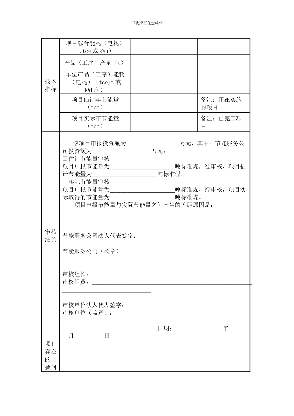 合同能源管理财-政奖励项目审核报告模板_第3页