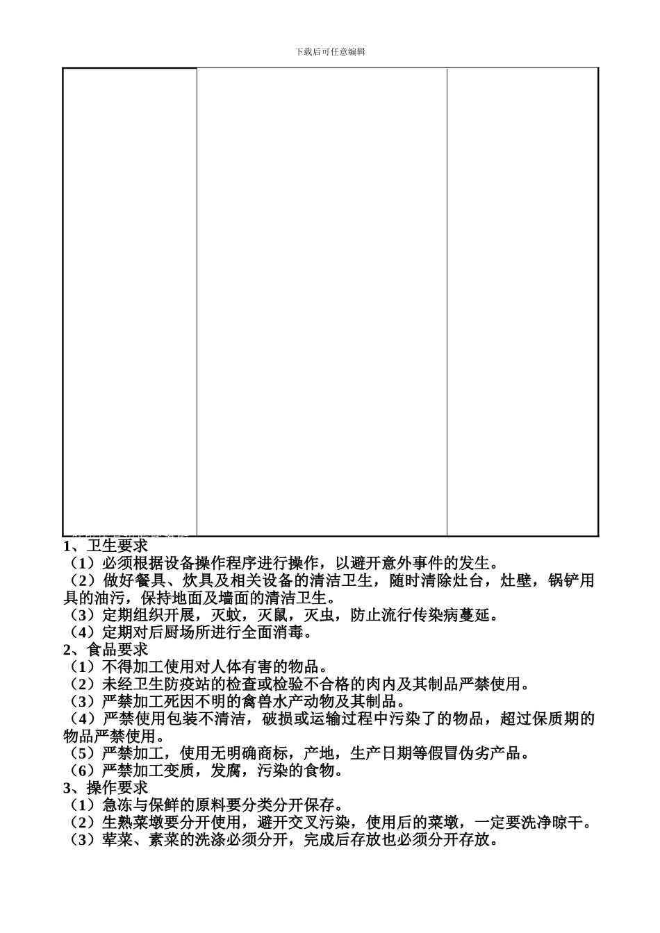 后厨卫生管理制度_第3页