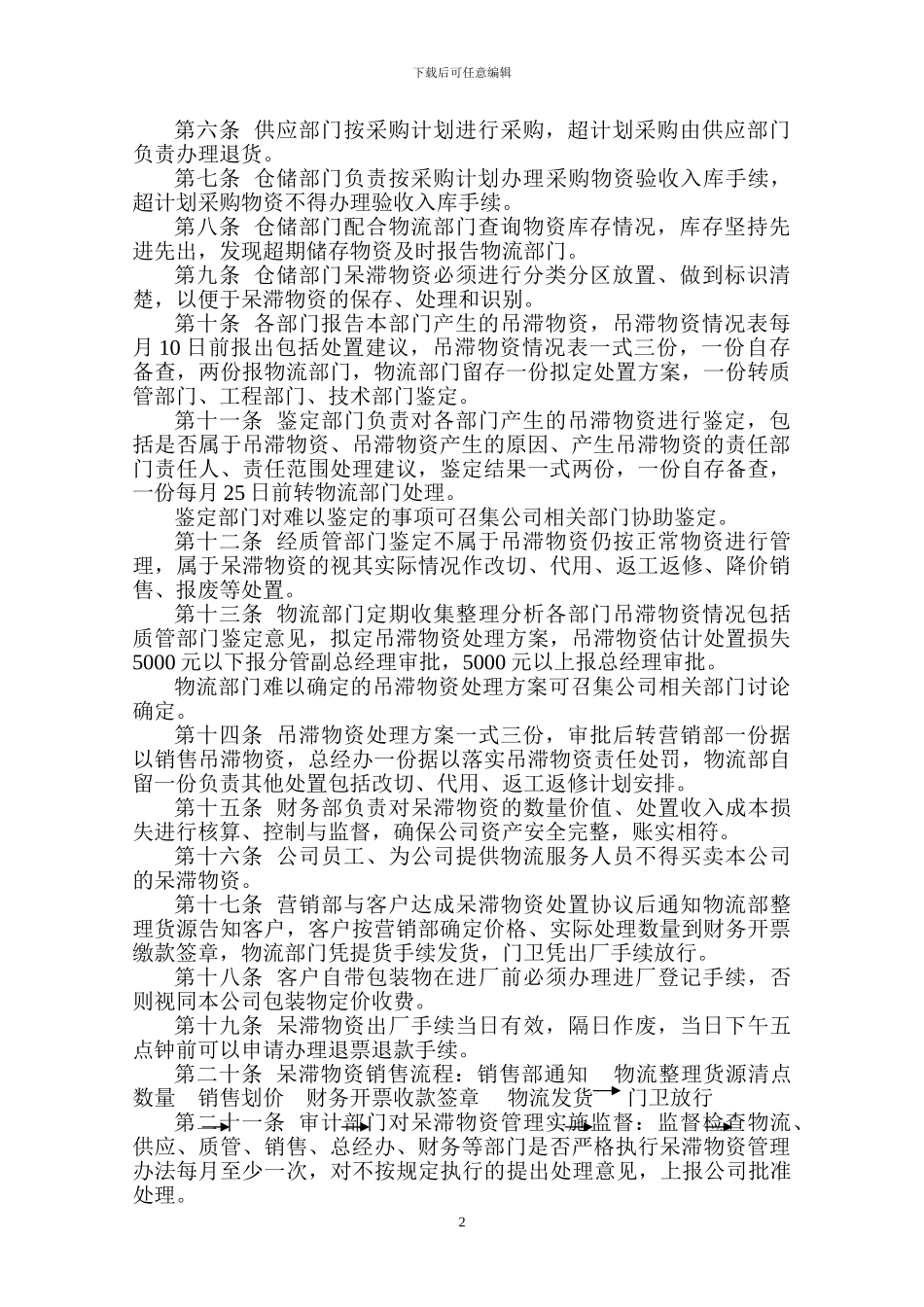 呆滞品管理制度_第2页