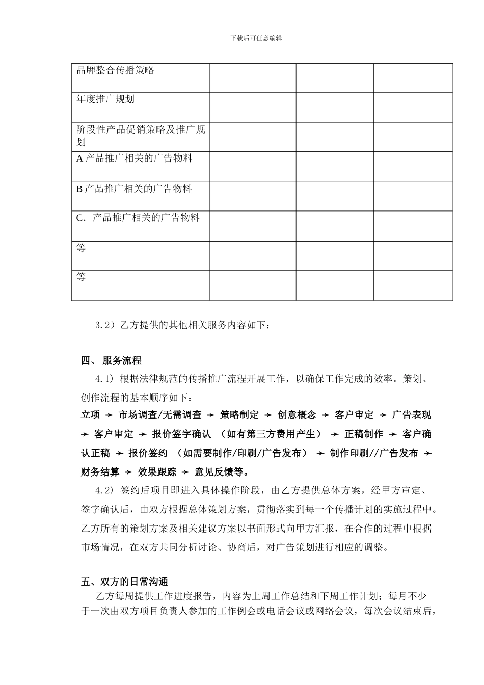 品牌服务合同范本_第2页