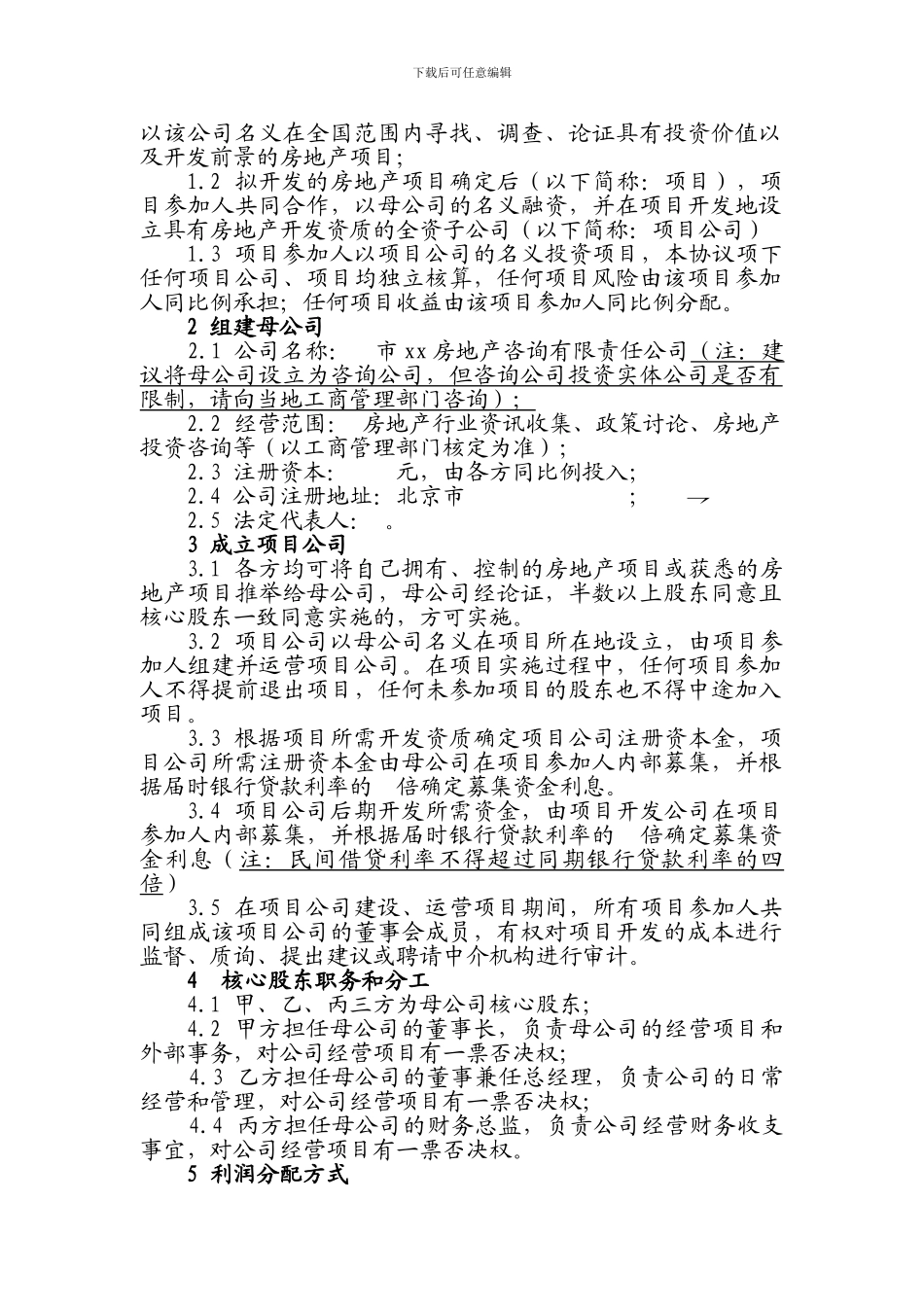 商业地产开发合作框架协议_第2页