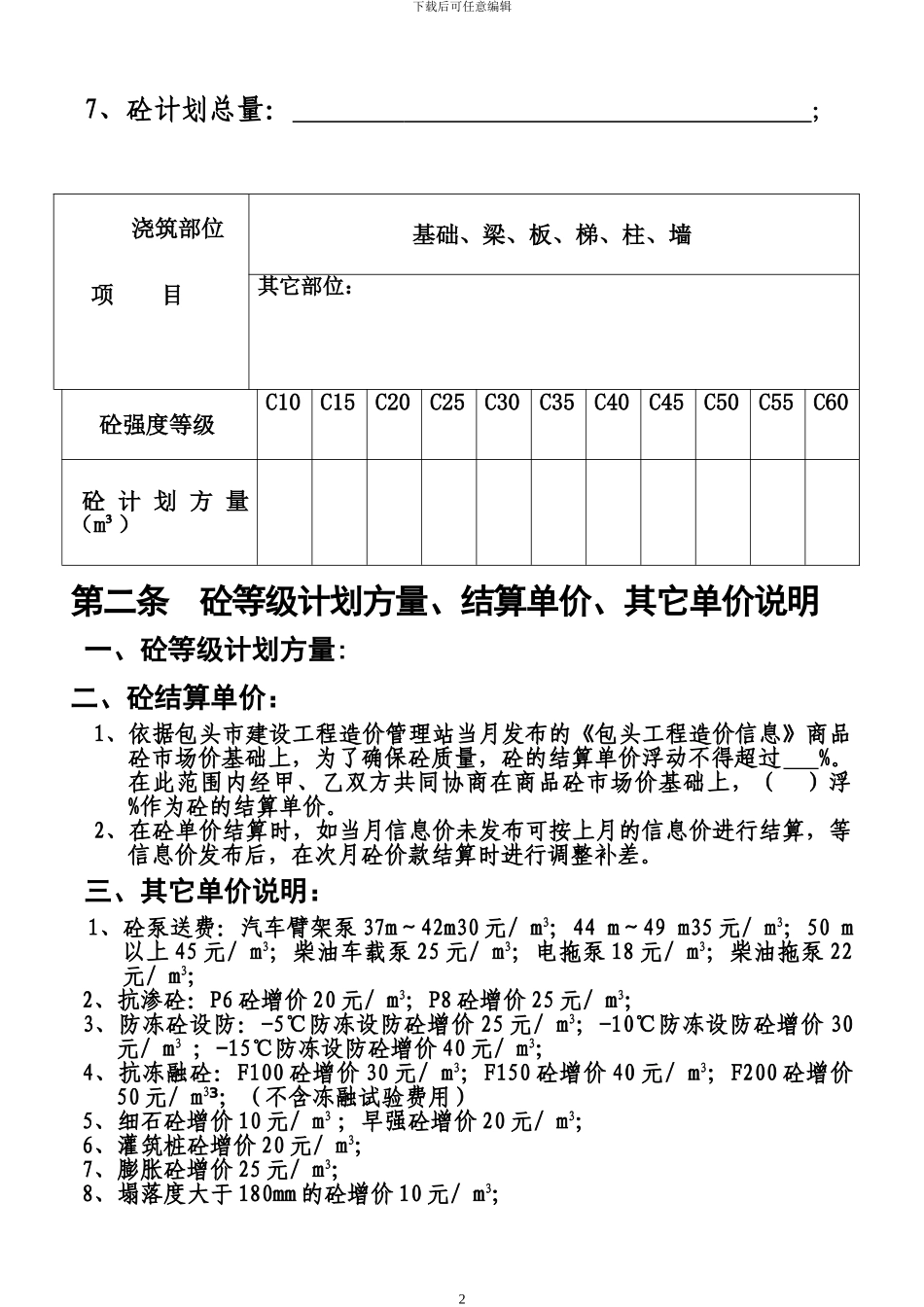 商品混凝土买卖合同范本_第3页