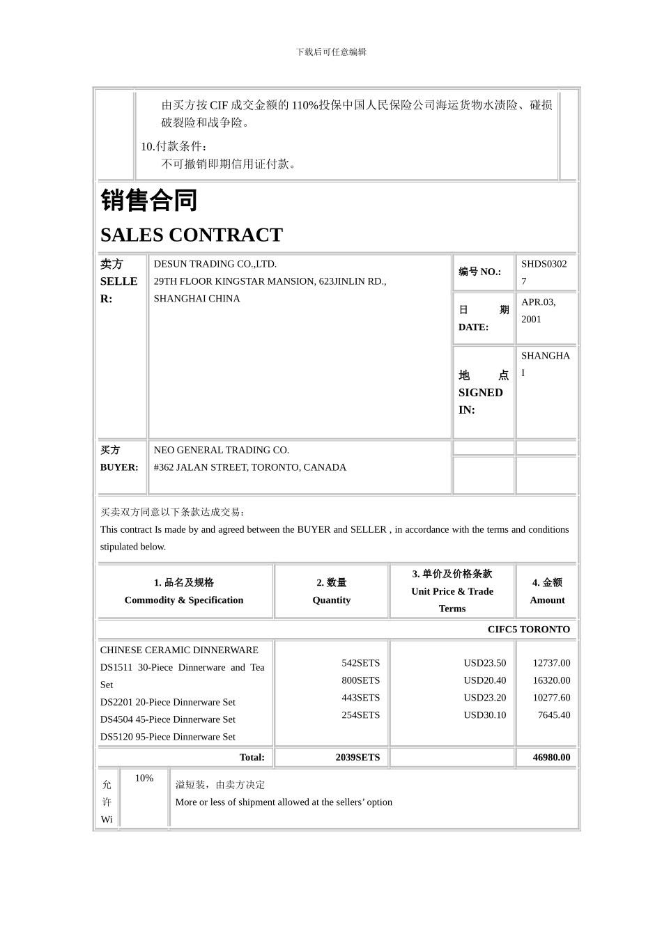 国际贸易实务单证等例题_第2页