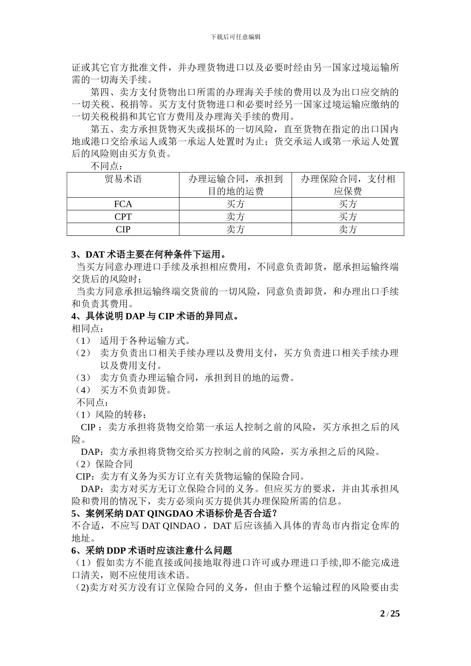 国际贸易实务黎孝先王健课后答案_第2页