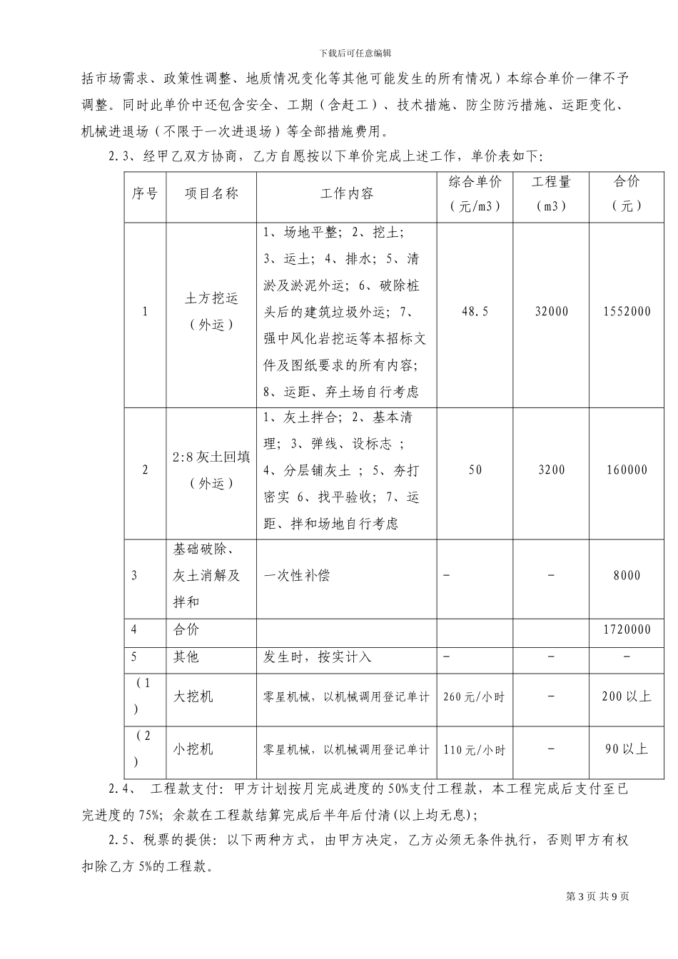 土方分项合同改_第3页