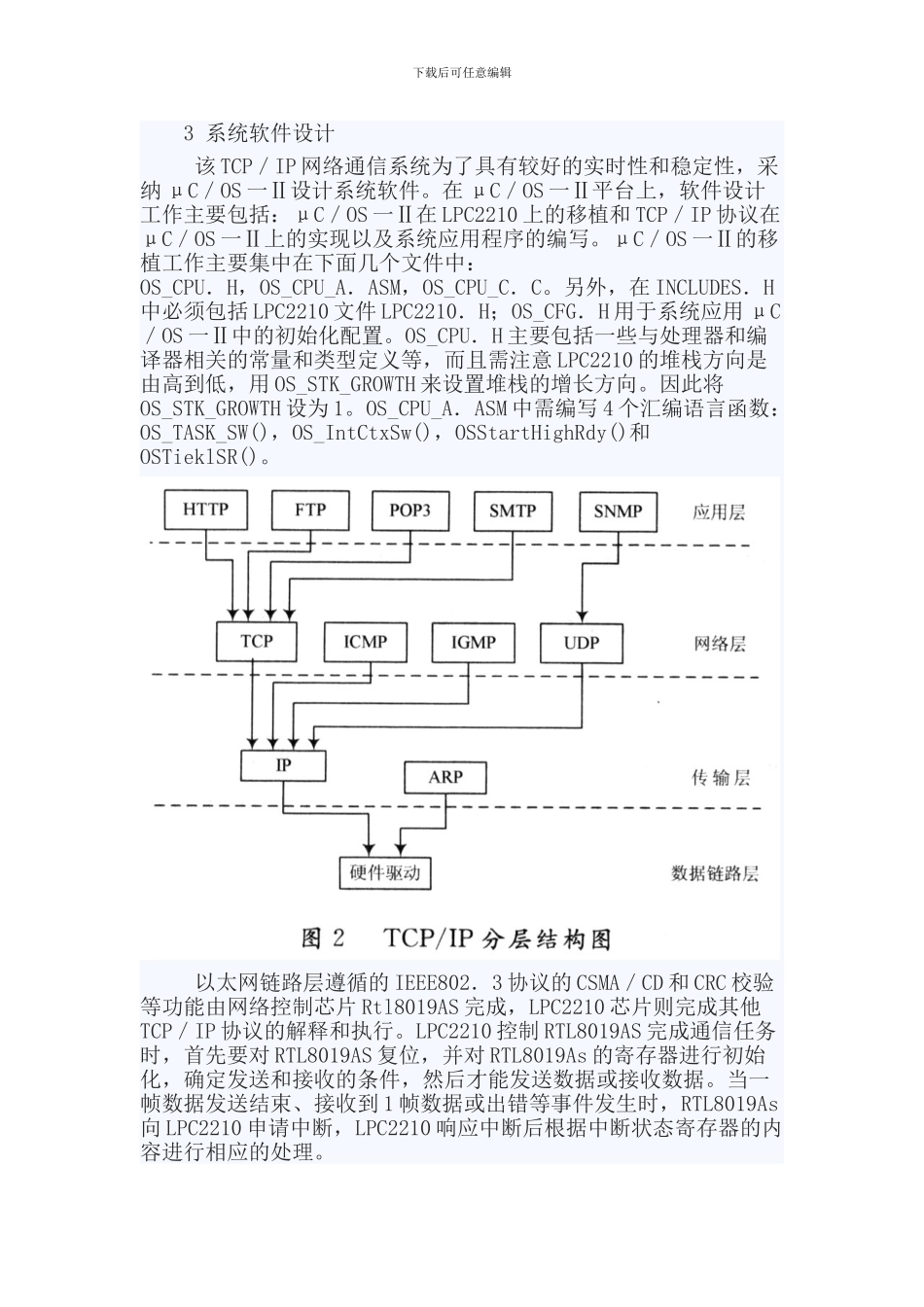 基于ARM的嵌入式TCPip协议的实现_第3页