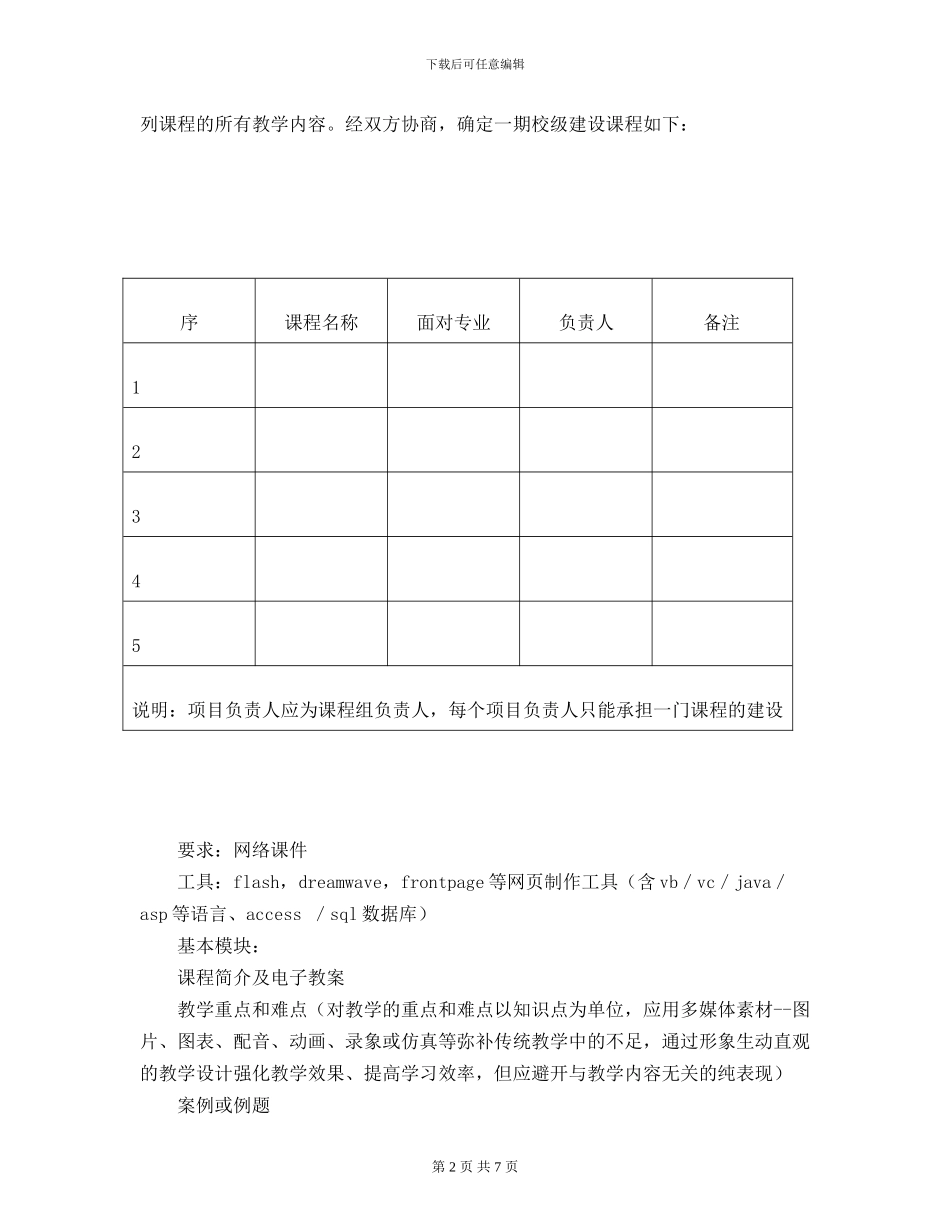 大学课件开发协议书_第2页