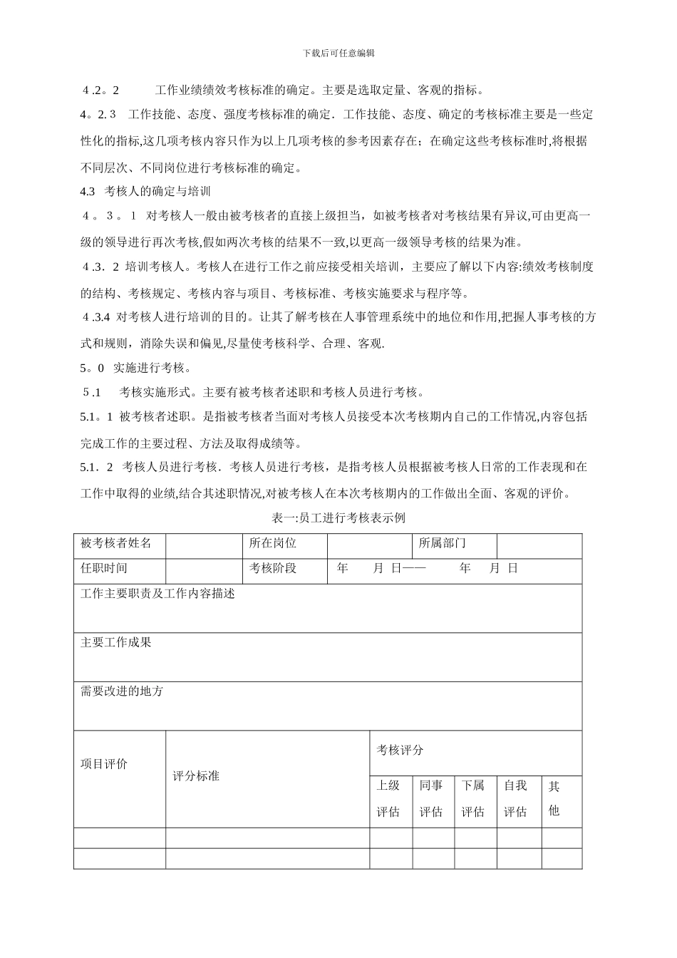 大连仁德建筑装饰工程有限公司绩效考核制度_第3页