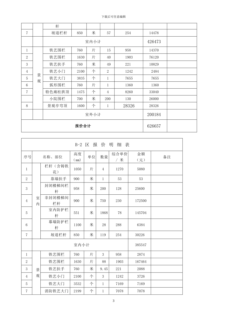 大连鑫成置业栏杆安装合同_第3页
