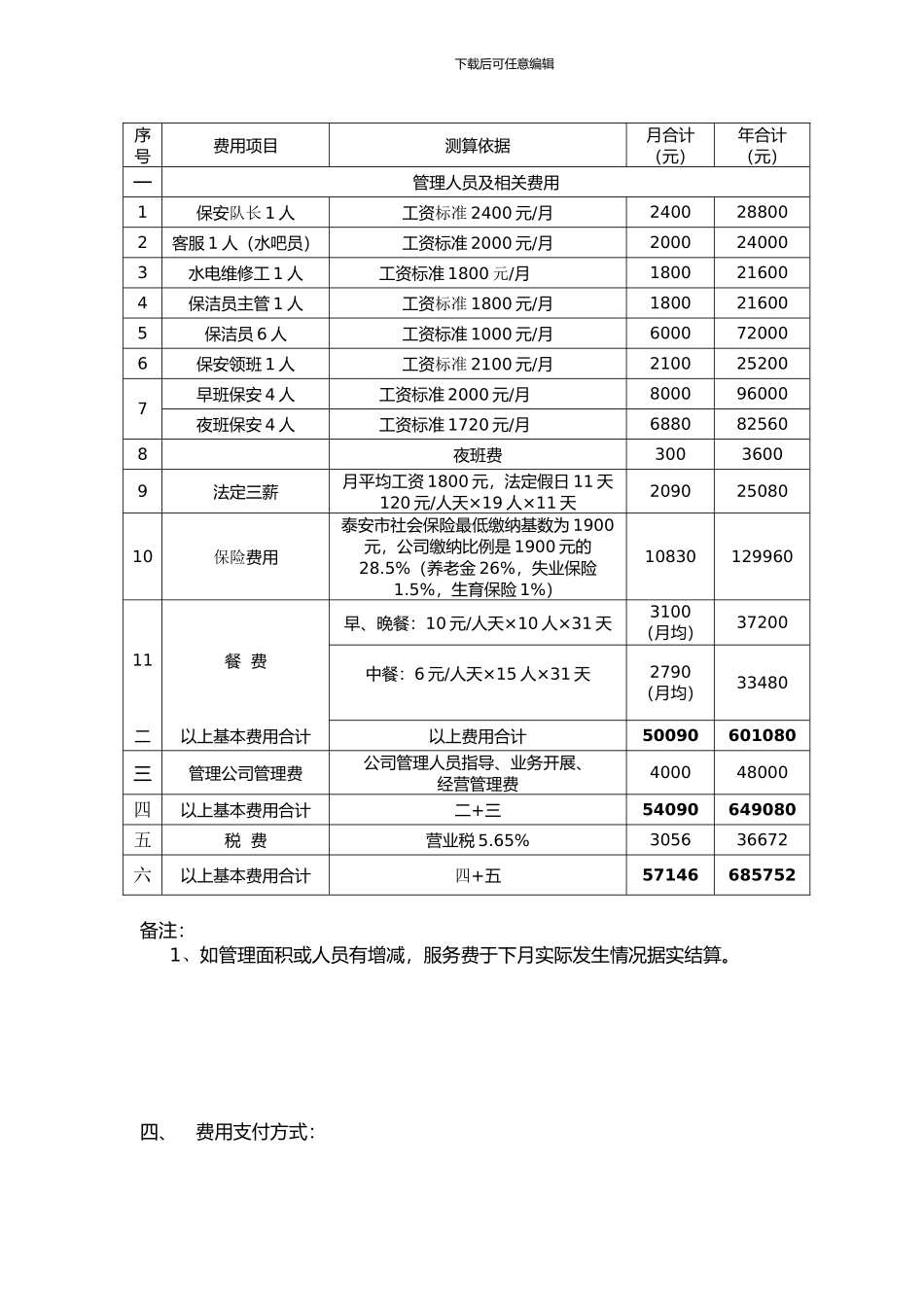 委托管理费用结算协议_第2页