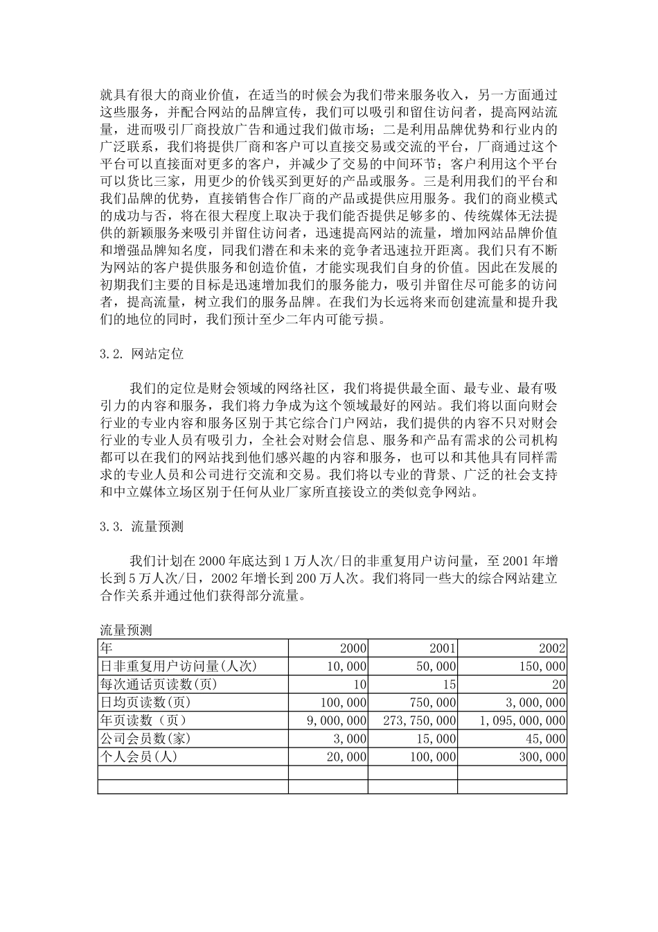 XX财会网商业计划书_第2页