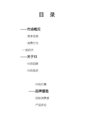 XX服饰品牌建设建议书